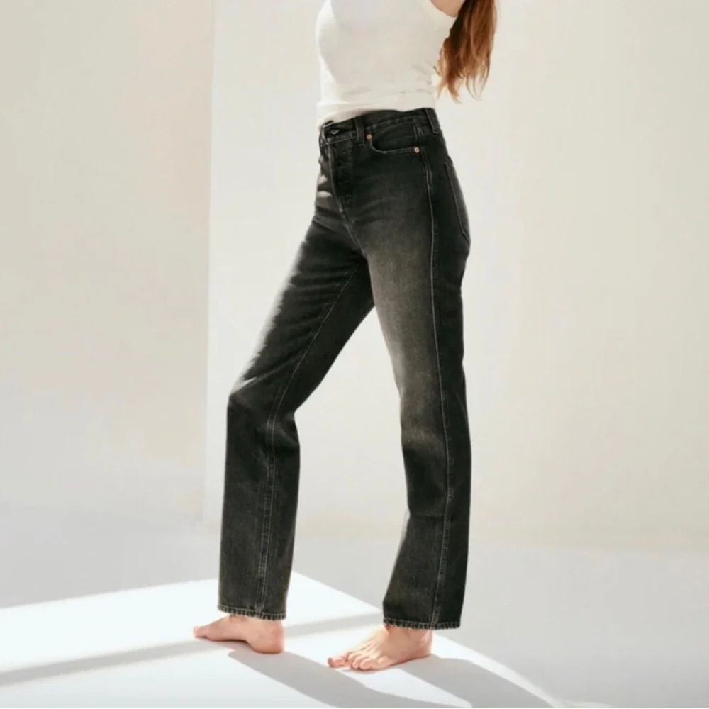 alex mill - the carla high rise straight jeans - Picture 3 of 9